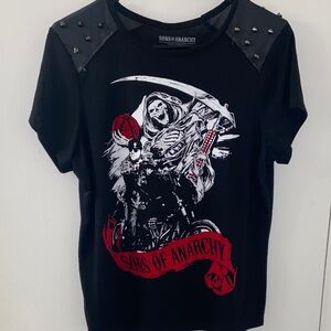 Sons of Anarchy shirt with spikes.